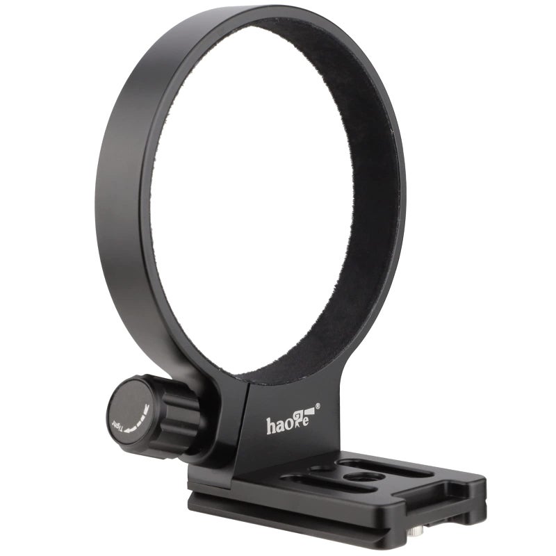 Haoge LMR-SM140 Lens Collar Replacement Foot Tripod Mount Ring Socket Stand Base for Sigma 100-400mm f/5-6.3 DG OS HSM Lens (Canon EF-Mount or Nikon F-Mount) Built-in Arca Type Quick Release Plate - Image 1